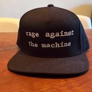 Rage Against The Machine flat bill, snap back official hat from 2024 tour NWOT